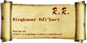 Ringbauer Róbert névjegykártya